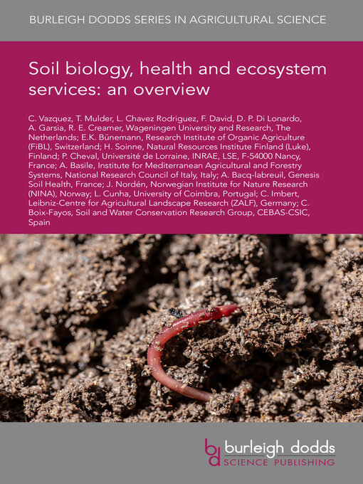 Cover image for Soil biology, soil health and ecosystem services